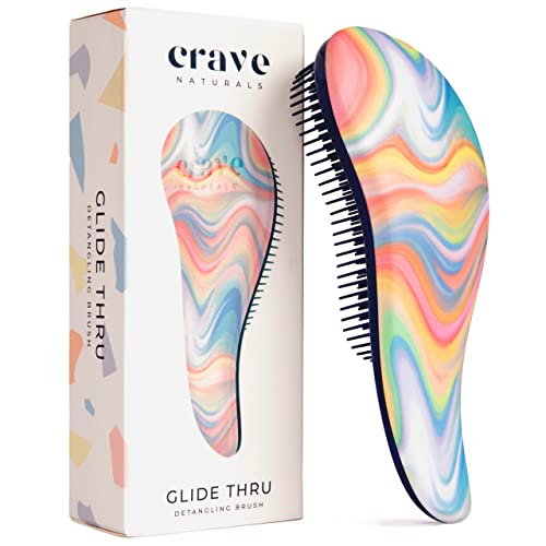 Crave Naturals Gentle Detangling Brush for All Hair Types