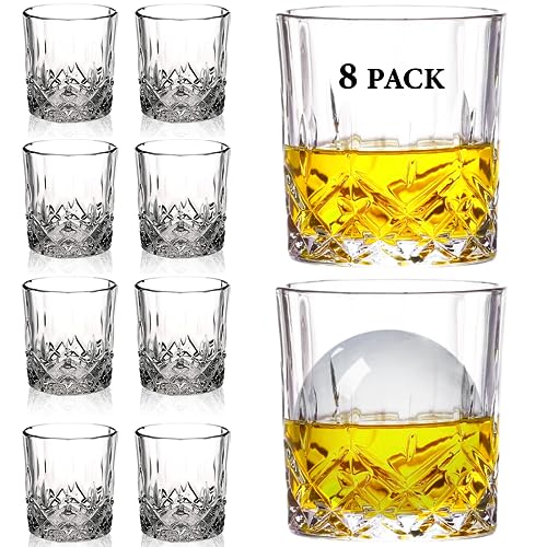 Crystal Whiskey Glasses Set of 8