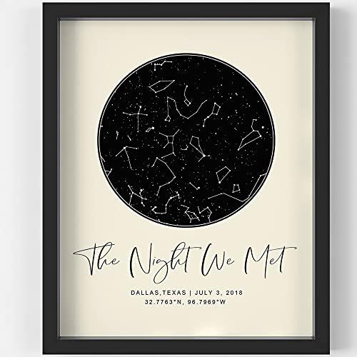 Custom Star Map Print for Special Occasions
