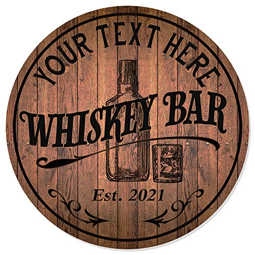 Custom Wood Bourbon Bar Decor