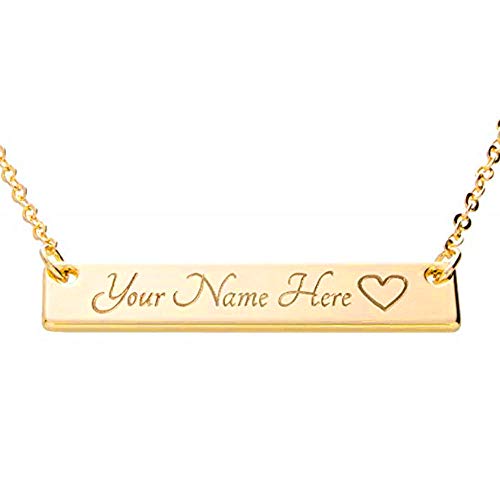 Customizable Your Name Bar Necklace