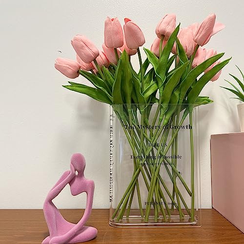 Cute Puransen Bookend Vase: Artistic Floral Decor for Home Office