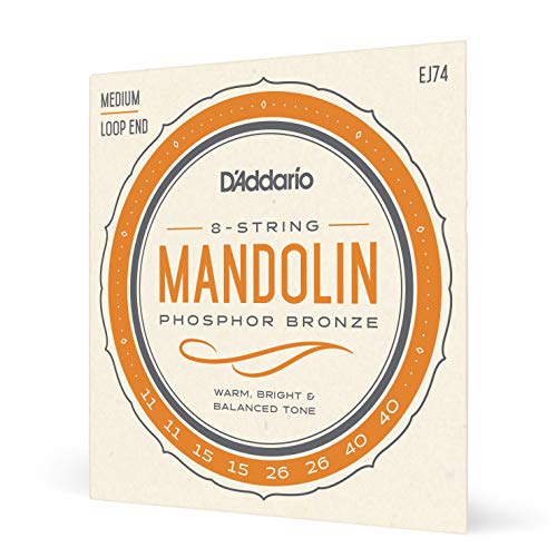 D'Addario Mandolin Strings: Phosphor Bronze, EJ74, Medium
