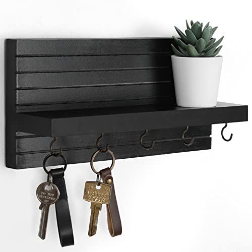 Decorative Wall Key Holder with Shelf