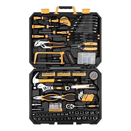 DEKOPRO 198pc Home Repair Tool Kit, General Household Hand Set