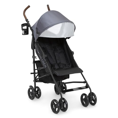 Delta Children 365+ Lightweight Travel Stroller with Compact Fold
