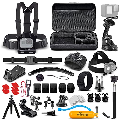 DigiNerds 50-piece Action Camera Kit for GoPro and More