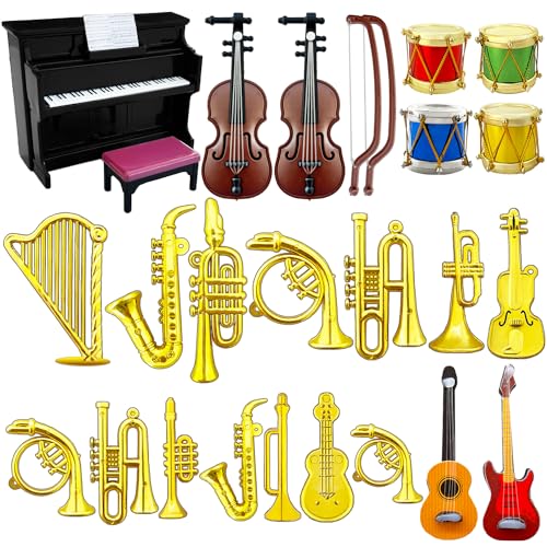 Dollhouse Musical Instruments Set