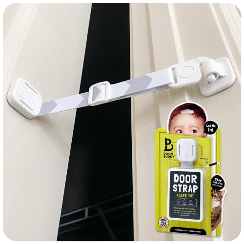 Door Buddy Baby Proof Door Latch - Grey: Keep Baby Out & Ensure Kids Safety