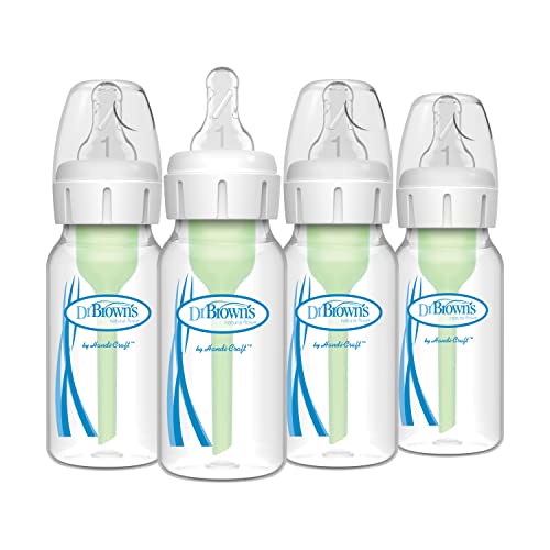 Dr. Brown's Anti-Colic Baby Bottles 4 oz/120 mL, 4 Pack