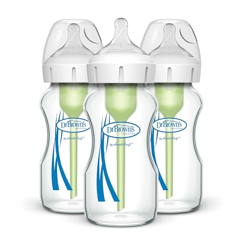 Dr. Brown's Glass Anti-Colic Baby Bottles 3 Pack