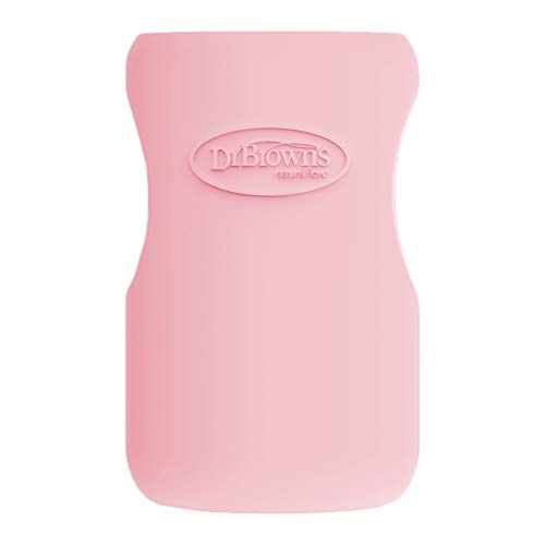 Dr. Brown's Glass Baby Bottle Silicone Sleeves, 9 oz, Pink