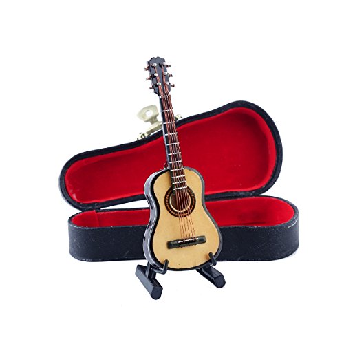 Dselvgvu Miniature Guitar with Stand and Case