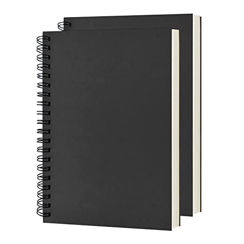 DSTELIN 2-Pack Blank Spiral Notebook