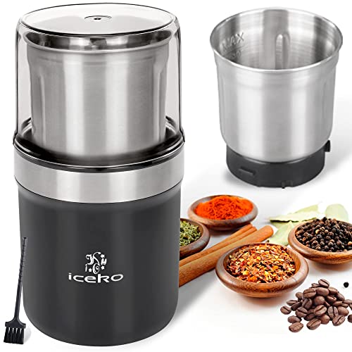 Electric Coffee Grinder with Removable Stainless Steel Bowl