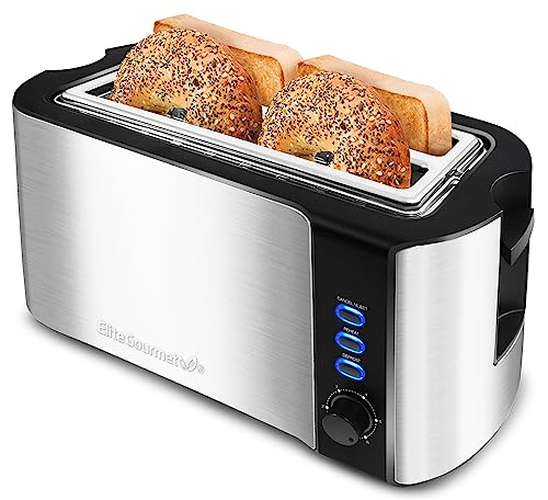 Elite Gourmet 4 Slice Stainless Steel Toaster