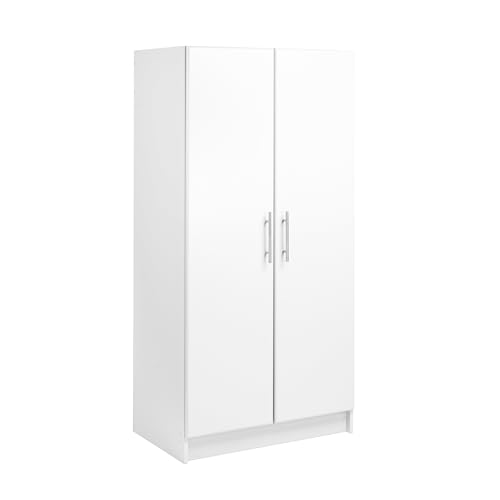 Elite White Wardrobe Closet & Cabinet