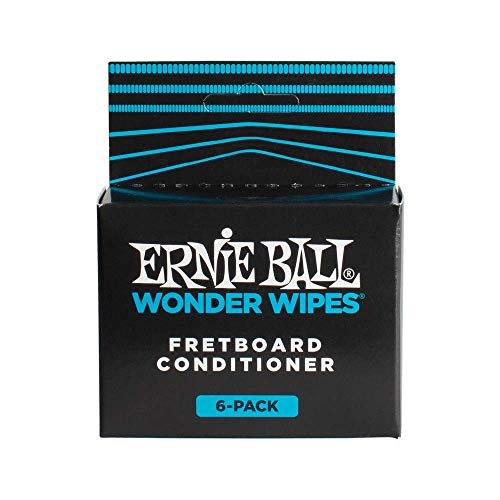 Ernie Ball Wonder Wipes Fretboard Conditioner, 6-pack (P04276)