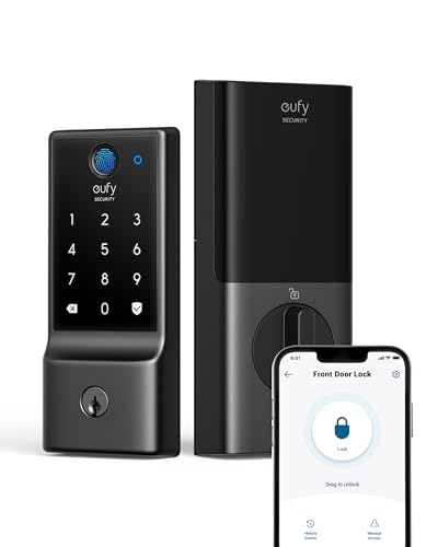 eufy Smart Lock C220: Fingerprint Keyless Entry, Wi-Fi, App Control