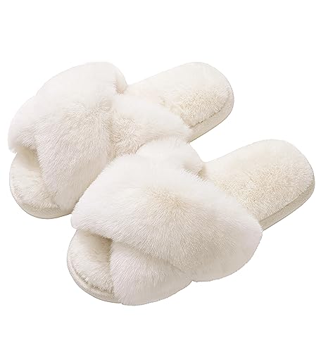 Evshine Fuzzy Memory Foam Slippers