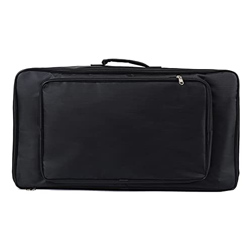 EXCEART Electric Guitar Pedalboard Storage Bag - Black Carry Case