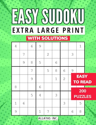 Extra Large Print Easy Sudoku (Kindle Scribe Only)