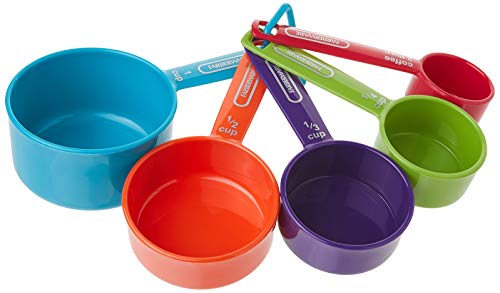 Farberware Plastic Measuring Cups & Coffee Spoon Set, 5pc (Color Variations)
