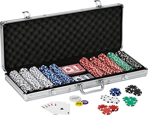 Fat Cat Texas Hold 'em Poker Chip Set with Aluminum Case