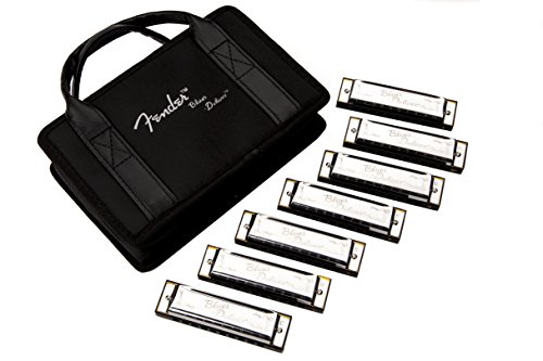 Fender Blues Deluxe 7-Harmonica Pack with Case