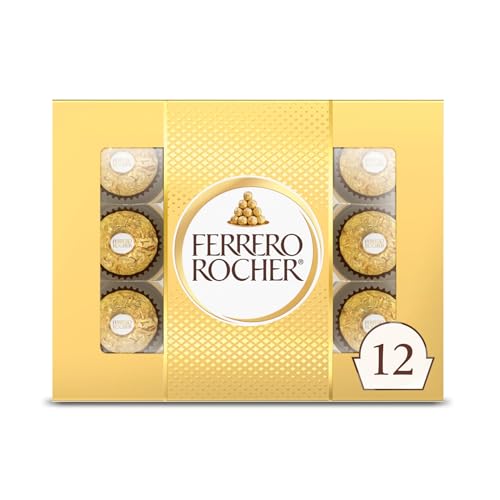 Ferrero Rocher 12ct Premium Milk Chocolate Hazelnut Candy 5.3oz