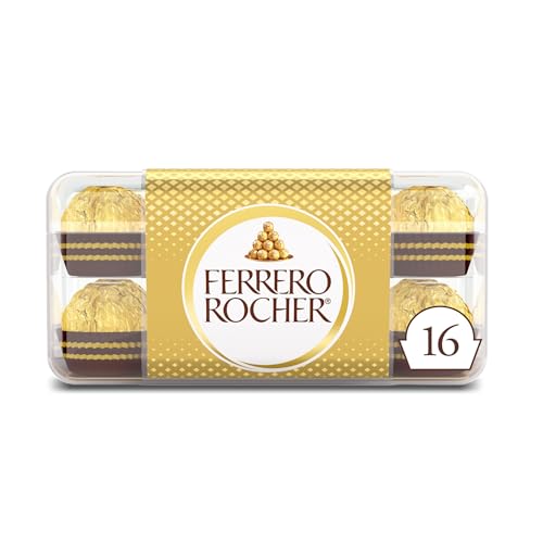 Ferrero Rocher Gourmet Milk Chocolate Hazelnut: 16 Count