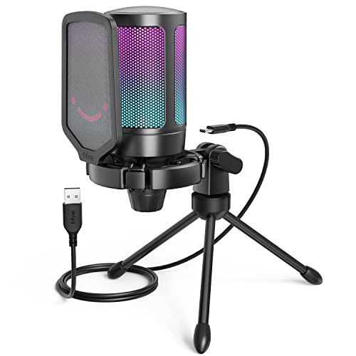 FIFINE USB Microphone for PC PS5