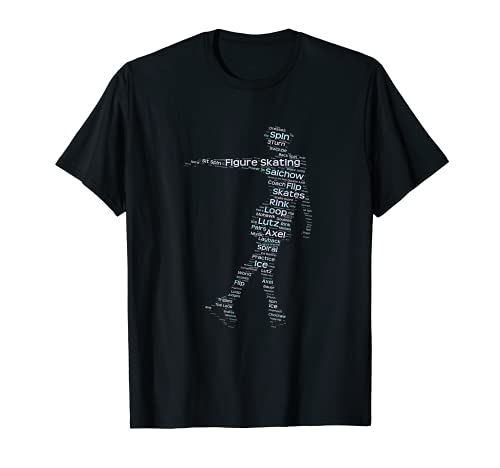 Figure Skating Word Art T Shirt