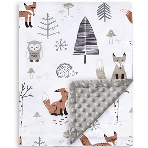 Forest Foxes Baby Blanket