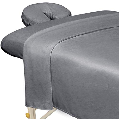 ForPro Grey Microfiber Massage Sheet Set