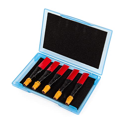 Frazer Warnock Bagpipes Practice Chanter Reeds 5 Pack in Reusable Carry Case