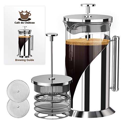 French Press Coffee & Tea Maker - 34oz with 4 Level Filtration
