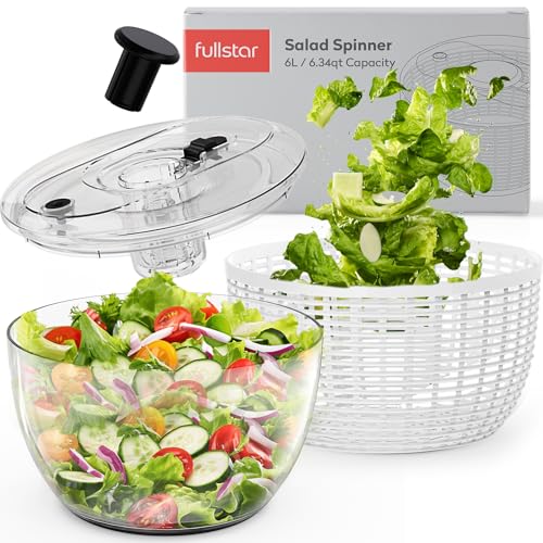 Fullstar 6.3 Quart Salad Spinner