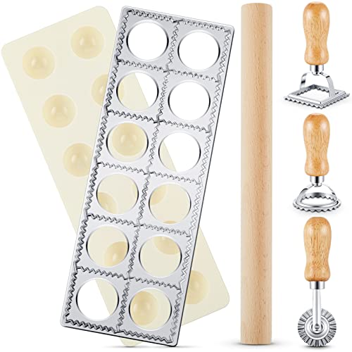 Geetery Ravioli Maker Set with Rolling Pin