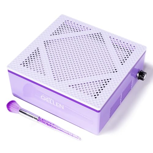 Gellen Nail Dust Collector: Professional 60w Vacuum for Acrylic Nails