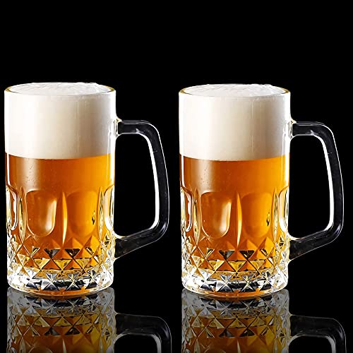 German Beer Stein Mugs, Set of 2