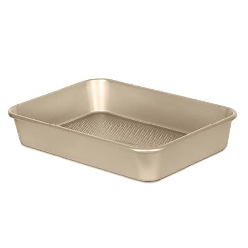 Glad Nonstick Oblong Cake and Lasagna Pan - Small, Gold