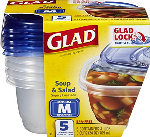 GladWare Soup & Salad Food Storage Containers