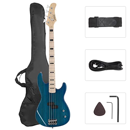 GLARRY Electric Bass Guitar 4 String Beginner Kit
