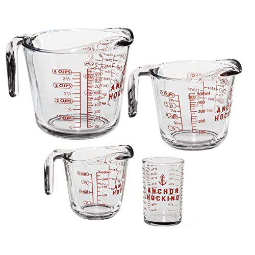 Glass Measuring Cups Set