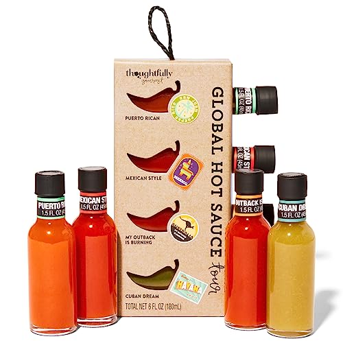 Global Gourmet Hot Sauce Gift Set: 5 Unique Flavors