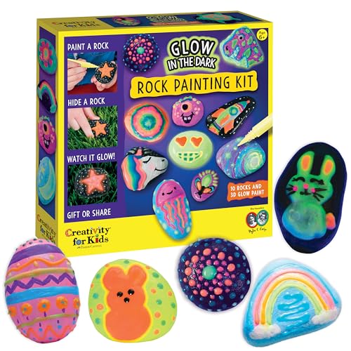 Glow in the Dark Rock Painting Kit for Kids