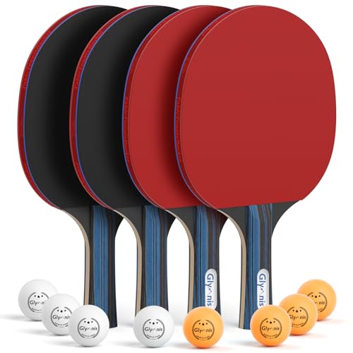 Glymnis Ping Pong Paddles Set