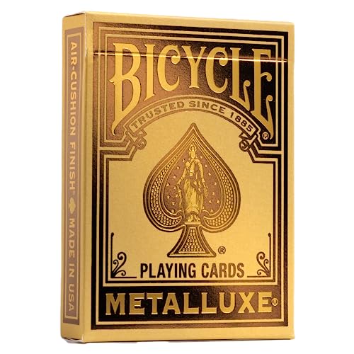 Gold Bicycle Metalluxe Playing Cards