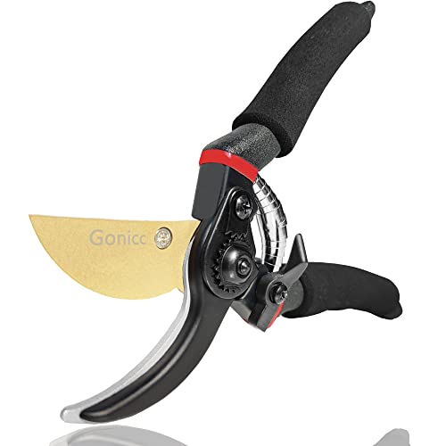 Gonicc 8" Titanium Bypass Pruning Shears